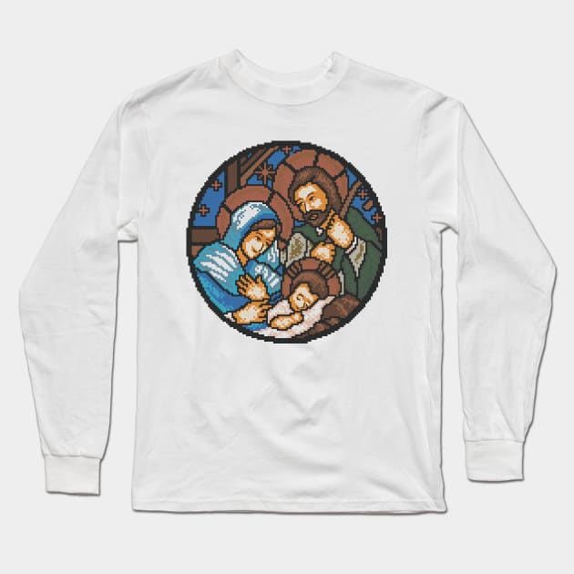 Christmas Nativity Long Sleeve T-Shirt by inotyler